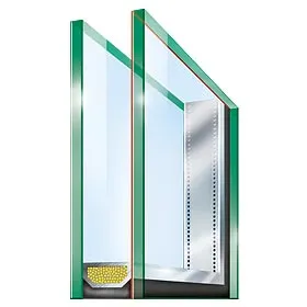 Baie coulissante, option Double vitrage